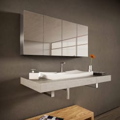 Spiegelschränke aus Aluminium kaufen | Badspiegel Shop