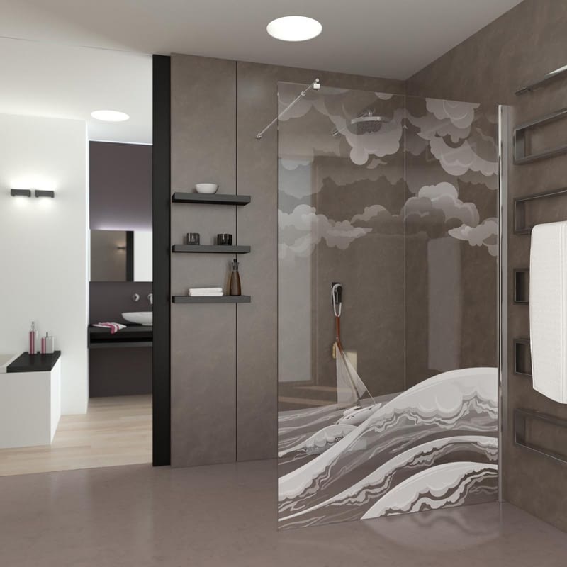 Walk In Dusche gelasert Sailer