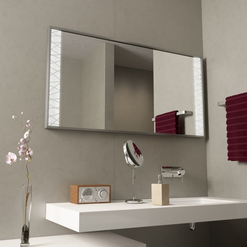 Badspiegel mit Aluminium Rahmen Wired Lines