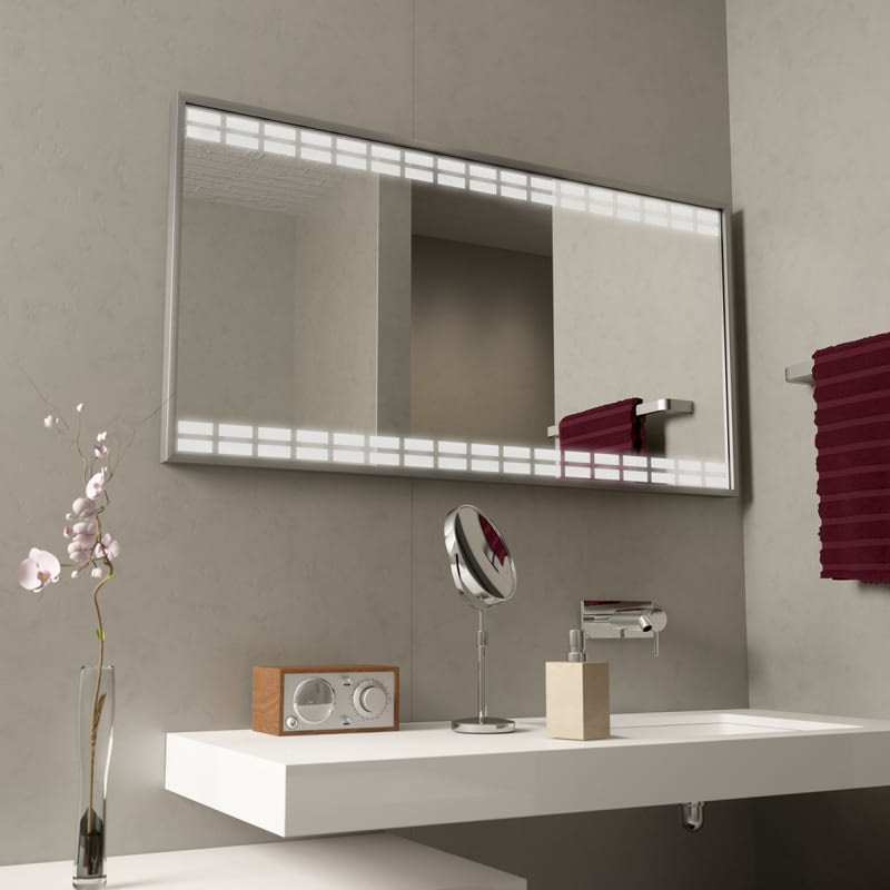 Badspiegel mit Rahmen Aluminium Rectangles