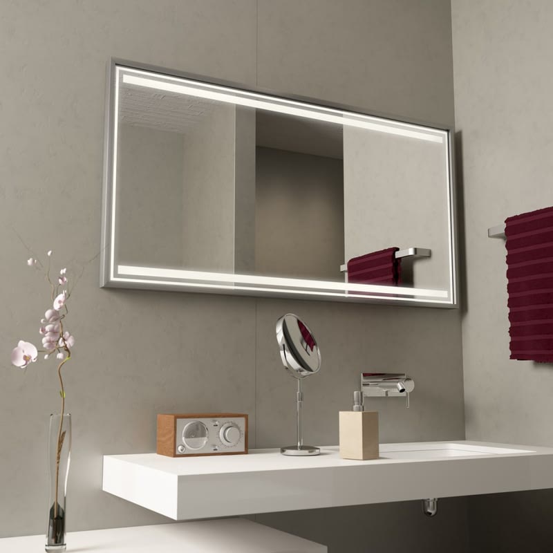 Badspiegel mit Aluminium Rahmen Zafira