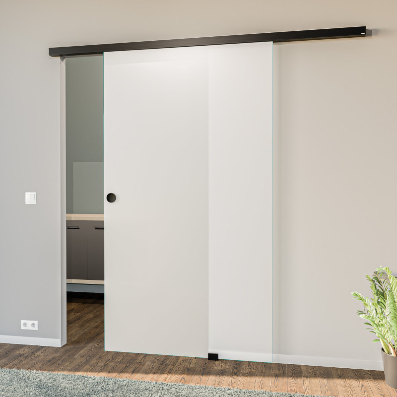 Glasschiebetür satiniert mit Motiv Satinato Glasschiebetür satiniert mit Motiv Satinato