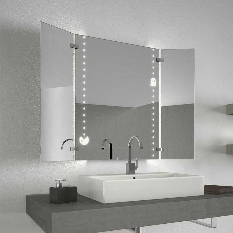 Klappspiegel PackMan mit LED Klappspiegel PackMan mit LED