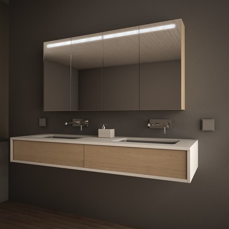 Spiegelschrank mit Holz-Korpus Riga Spiegelschrank mit Holz-Korpus Riga