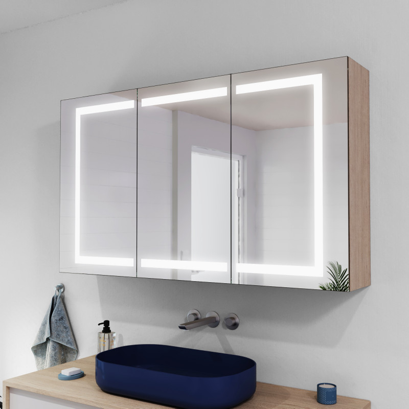 Badezimmer-Spiegelschrank mit LED - Rameo Badezimmer-Spiegelschrank mit LED - Rameo