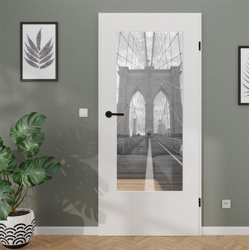 Lichtausschnitt gelasert mit Motiv Brooklyn Bridge Lichtausschnitt gelasert mit Motiv Brooklyn Bridge