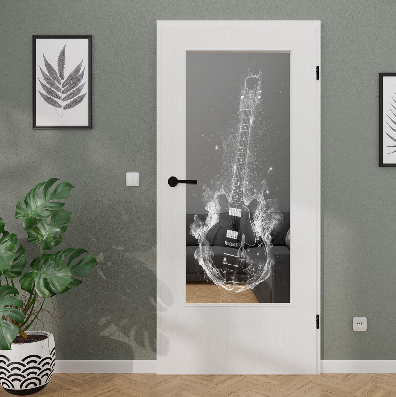 Lichtausschnitt gelasert mit Motiv Hot Guitar Lichtausschnitt gelasert mit Motiv Hot Guitar