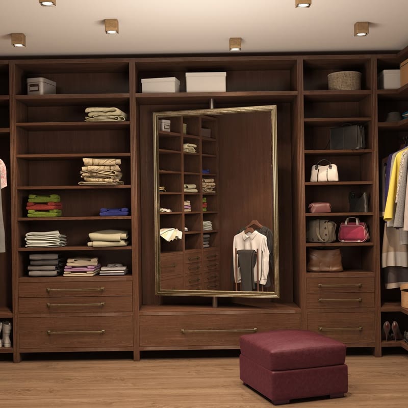 Umkleide- & Anprobespiegel - Spiegelwand