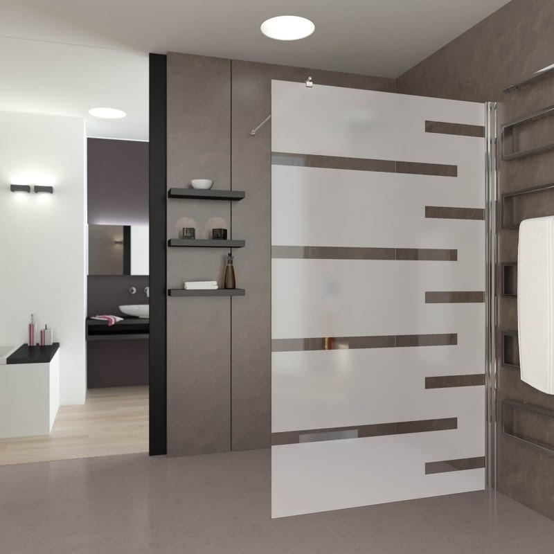 Walk In Dusche satiniert mit Motiv Balas Walk In Dusche satiniert mit Motiv Balas