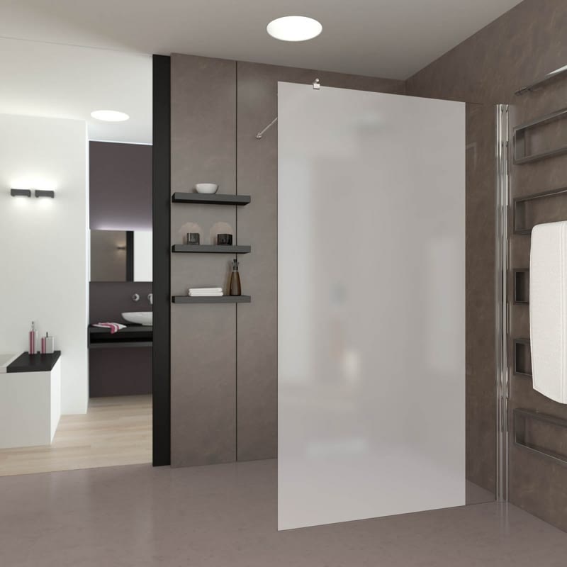 Walk In Dusche satiniert mit Motiv Kimfo Walk In Dusche satiniert mit Motiv Kimfo
