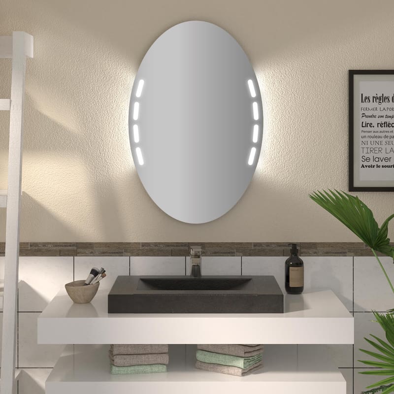 Ovaler Spiegel mit LED nach Maß Kyell Ovaler Spiegel mit LED nach Maß Kyell