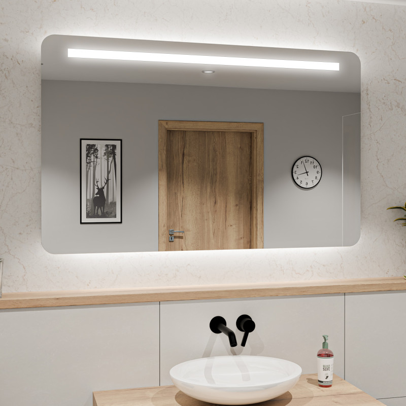 Spiegel mit abgerundeten Ecken Corina