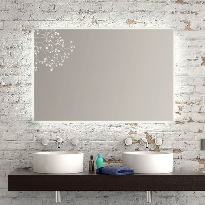 Badspiegel gelasert mit LED - Bergkamen