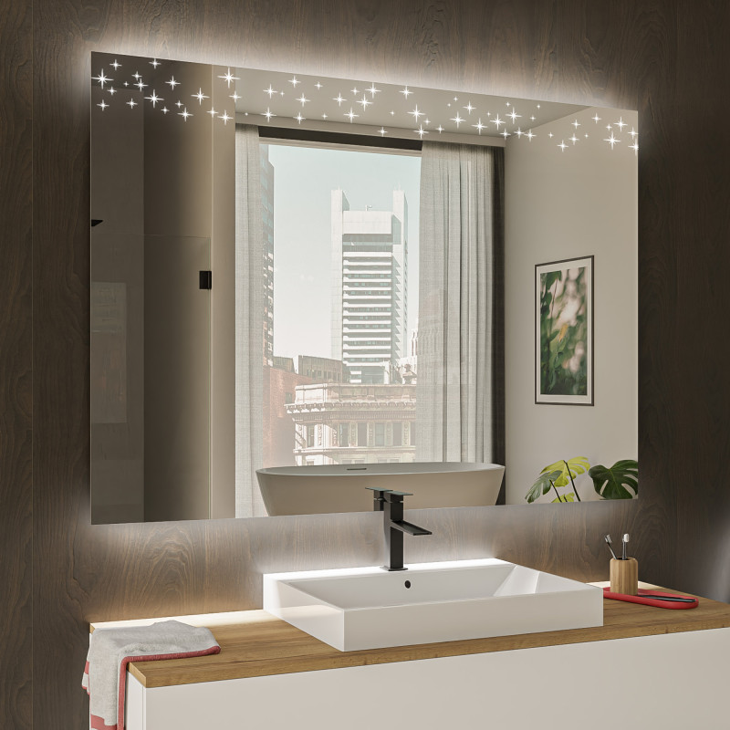 Spiegel Galaxy mit Ambientelicht fürs Bad