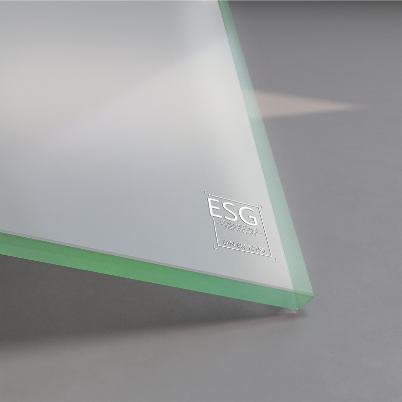 10 mm ESG Glas Satinato Milchglas-Optik 10 mm ESG Glas Satinato Milchglas-Optik