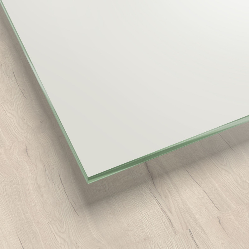 Lackiertes Glas - Weiß mit leichtem Grün-Schimmer - REF 9010, 6mm Lackiertes Glas - Weiß mit leichtem Grün-Schimmer - REF 9010, 6mm