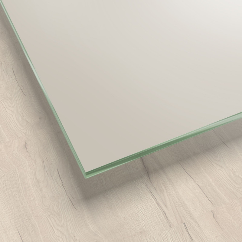 Lackiertes Glas - Cremeweiß / Weiß - REF 1013, 6mm Lackiertes Glas - Cremeweiß / Weiß - REF 1013, 6mm