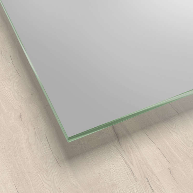 Lackiertes Glas - Metall-Grau / Silber - REF 9006, 6mm Lackiertes Glas - Metall-Grau / Silber - REF 9006, 6mm