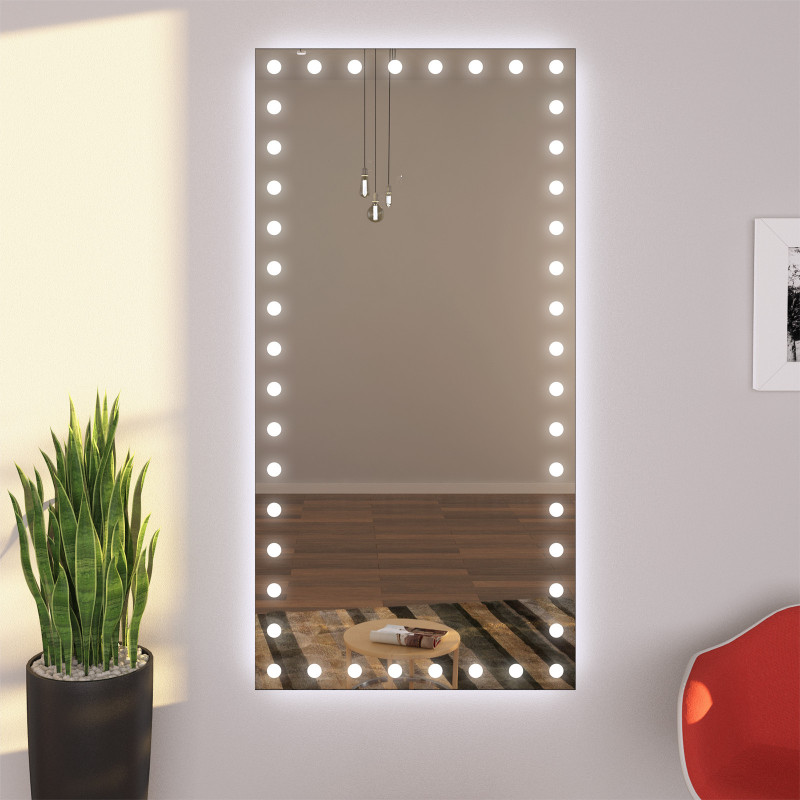 Exklusiver LED Wandspiegel Schlafzimmer EMMA Exklusiver LED Wandspiegel Schlafzimmer EMMA