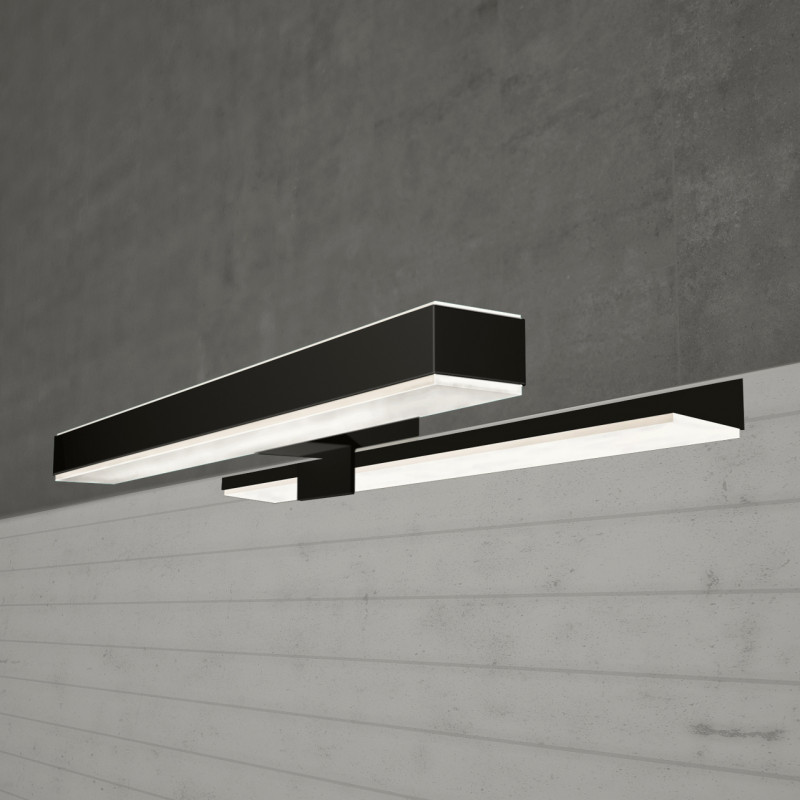 Ebir LED Spiegelleuchte VERONICA 2 S4, 30 cm, 8W, Schwarz, IP44 Ebir LED Spiegelleuchte VERONICA 2 S4, 30 cm, 8W, Schwarz, IP44