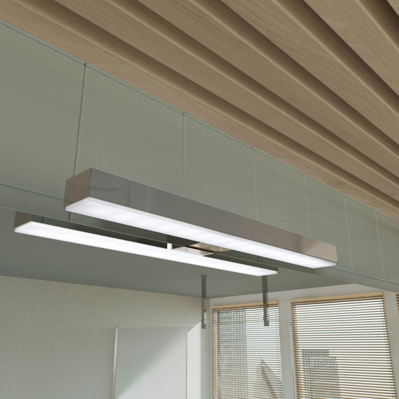 Ebir LED Spiegelleuchte VERONICA 2 S4, 30 cm, 8W, Chrom, IP44 Ebir LED Spiegelleuchte VERONICA 2 S4, 30 cm, 8W, Chrom, IP44