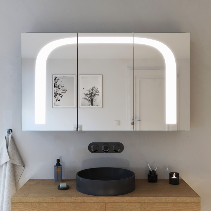 Design LED Spiegelschrank auf Maß Joni Design LED Spiegelschrank auf Maß Joni