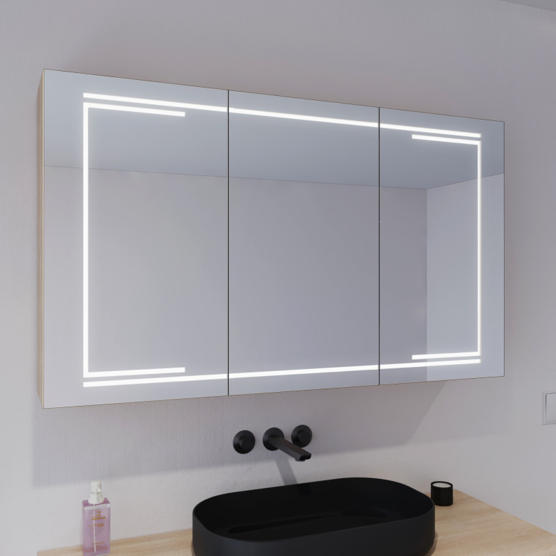 Bad-Spiegelschrank mit Licht Aton Bad-Spiegelschrank mit Licht Aton