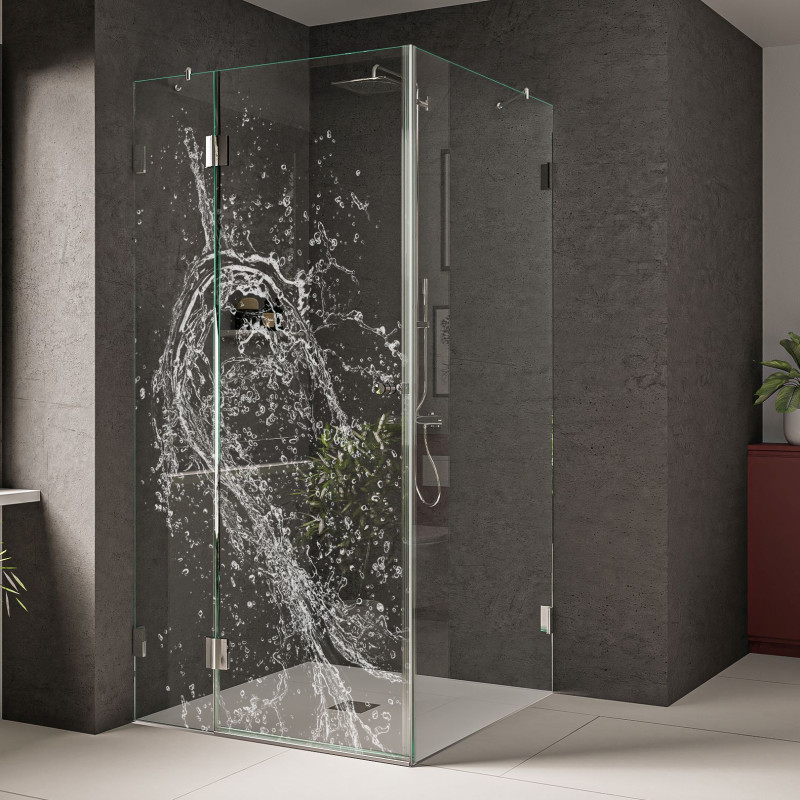 Duschkabine aus Glas mit Dekor Cristal Clear Duschkabine aus Glas mit Dekor Cristal Clear