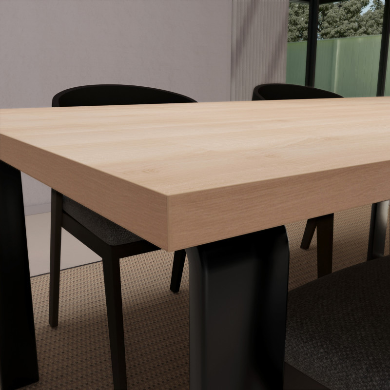 Akazie Tischplatte 38 mm Holz-Dekor Akazie Tischplatte 38 mm Holz-Dekor