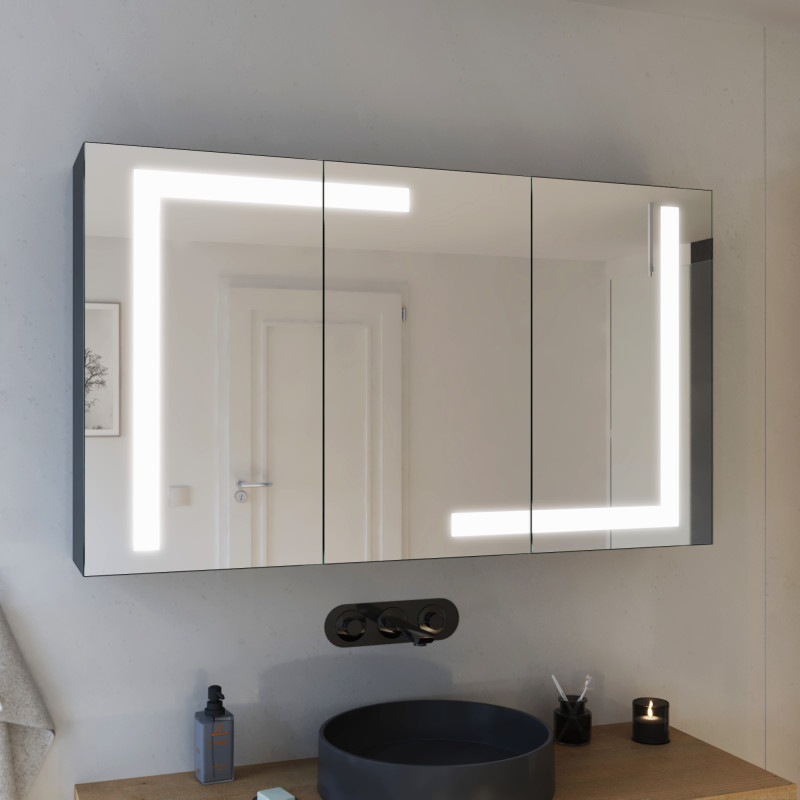 Bad-Spiegelschrank mit Beleuchtung Wanda