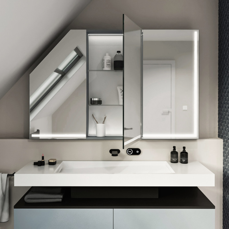 Dachschrägen-Spiegelschrank Artimo