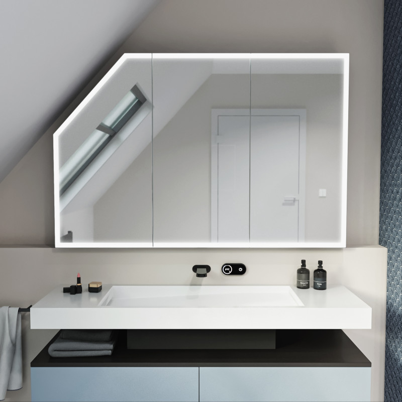 Dachschrägen-Spiegelschrank Liberas