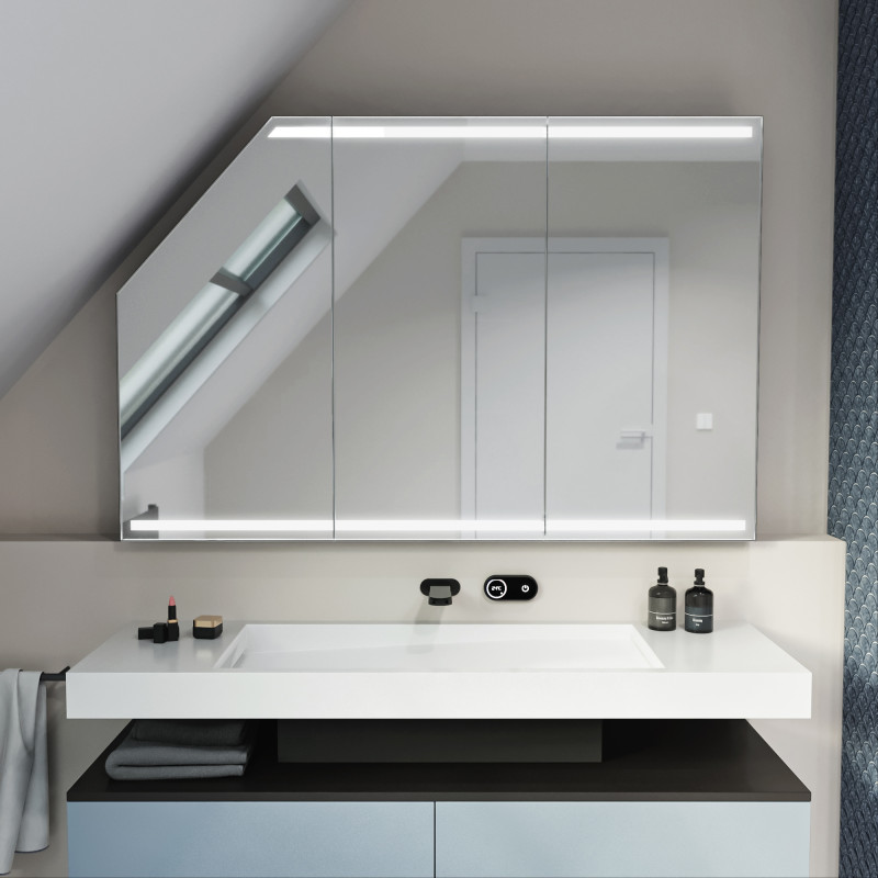 Dachschrägen-Spiegelschrank Severina Dachschrägen-Spiegelschrank Severina