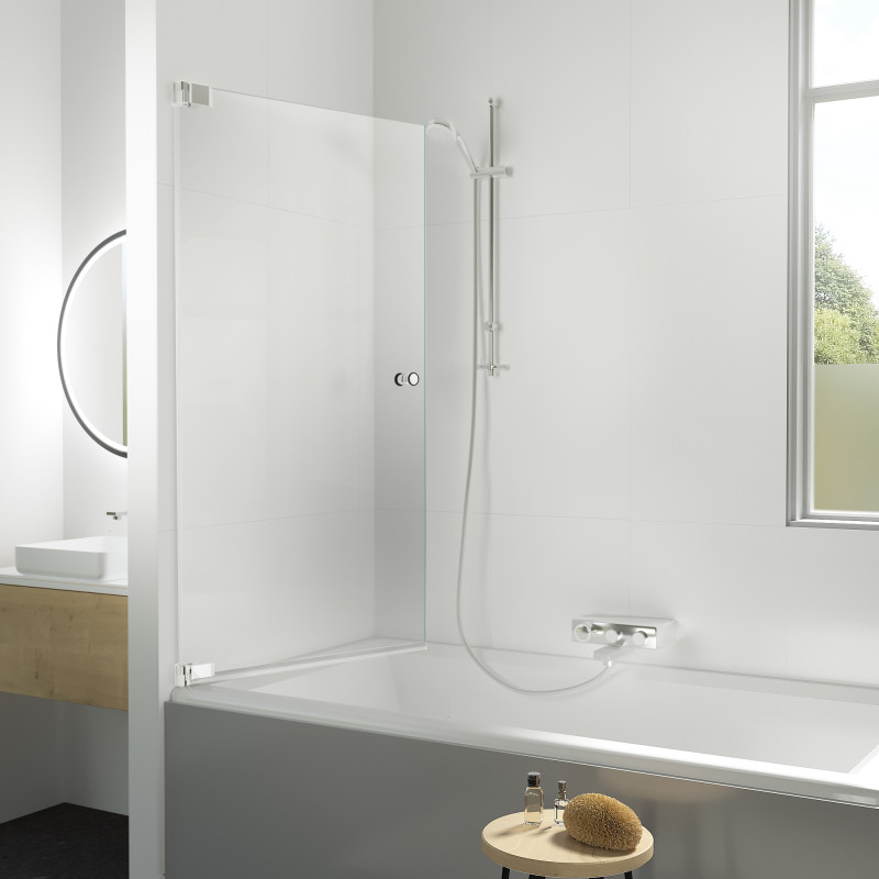 Duschabtrennung Badewanne Glas schwenkbar rechts G701 Duschabtrennung Badewanne Glas schwenkbar rechts G701