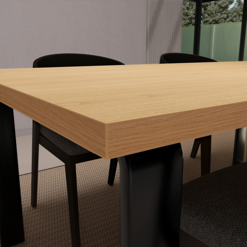 Eiche Tischplatte 38 mm Holz-Dekor Eiche Tischplatte 38 mm Holz-Dekor