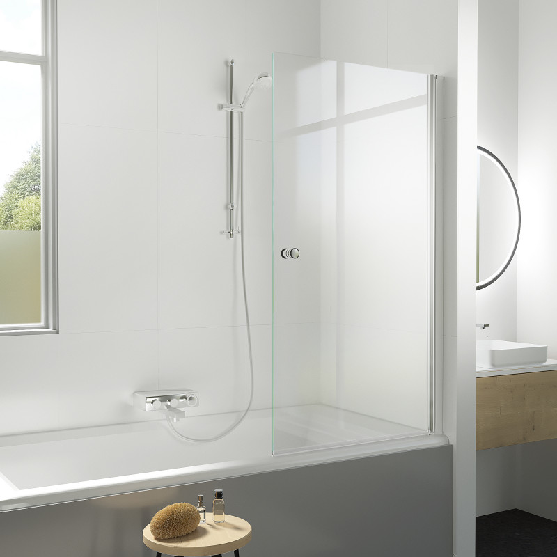 Glas Badewannenaufsatz auf Maß schwenkbar rechts P701 Glas Badewannenaufsatz auf Maß schwenkbar rechts P701
