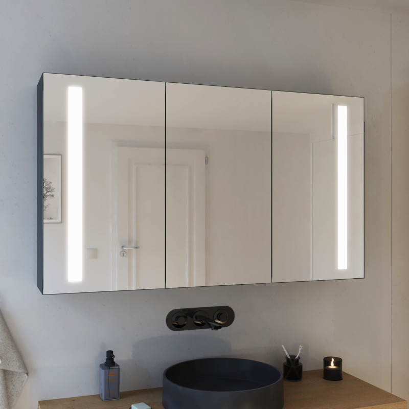 LED Badspiegelschrank, Einbau möglich Taiga