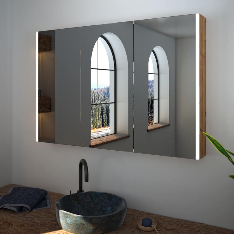 Spiegelschrank nach Maß mit LED Credo Sides | Badspiegel Shop