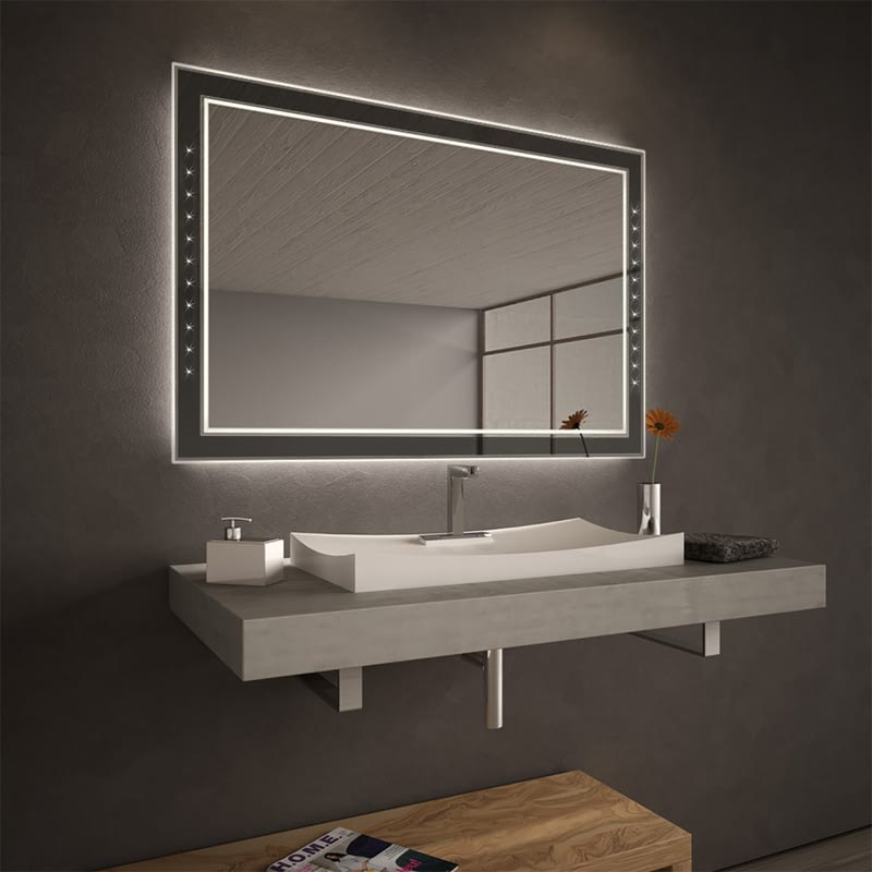 LED Teillack Wandspiegel Comtessa LED Teillack Wandspiegel Comtessa