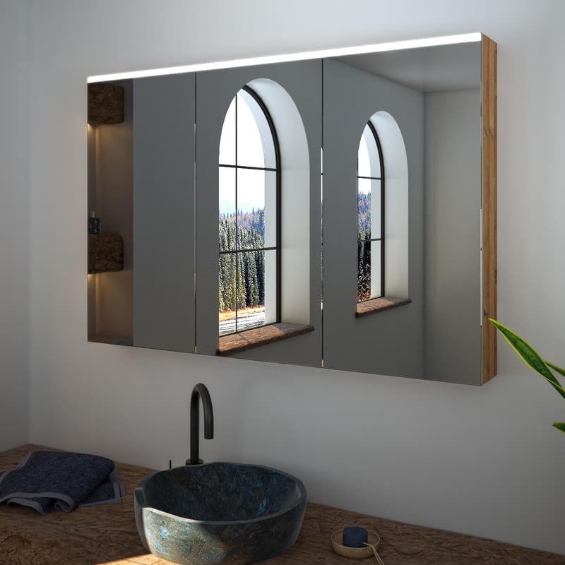 Spiegelschrank Bad, Maßanfertigung - Credo Top