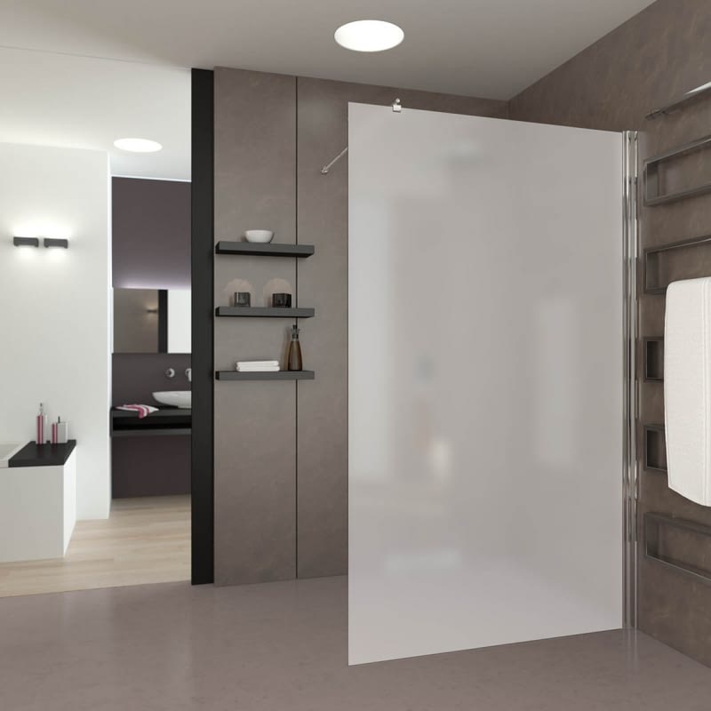Walk In Dusche satiniert mit Motiv Satinato Walk In Dusche satiniert mit Motiv Satinato