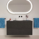 Waschtisch mit 2 Schubladen für Aufsatzbecken auf Maß - Rubin A