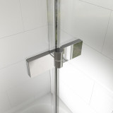 Badewannenaufsatz Faltwand Glas auf Maß 2-teilig rechts P721 Badewannenaufsatz Faltwand Glas auf Maß 2-teilig rechts P721
