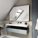 Dachschrägen-Spiegelschrank Artimo