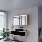 Aufputz/Einbau Spiegelschrank Bad beleuchtet Tundra