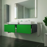 Waschtischunterschrank für Aufsatzwaschbecken Farbe/Holz nach Wunsch - Jade C