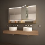 LED Bad Spiegelschrank mit Fächern - Luminosa