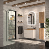 Badspiegel mit Beleuchtung und Rundbogen Liora 1