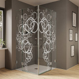 Duschkabine aus Glas Abstract Bubbles (Eckeinstieg) Duschkabine aus Glas Abstract Bubbles (Eckeinstieg)