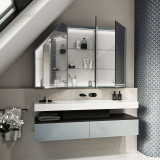 Dachschrägen-Spiegelschrank Anuba